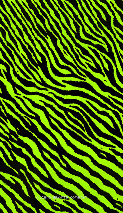 Green Zebra Y2K Phone Case Cherrykitten