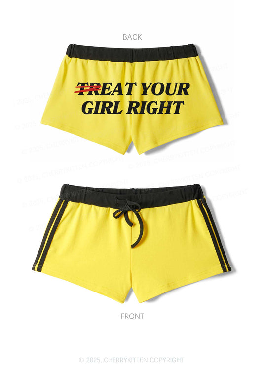 Treat Your Girl Right Y2K Drawstring Mini Shorts Cherrykitten