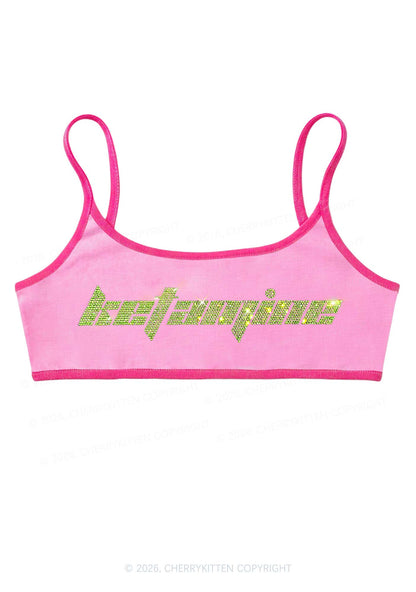 Rhinestone Ketamxxe Y2K Super Crop Cami Cherrykitten