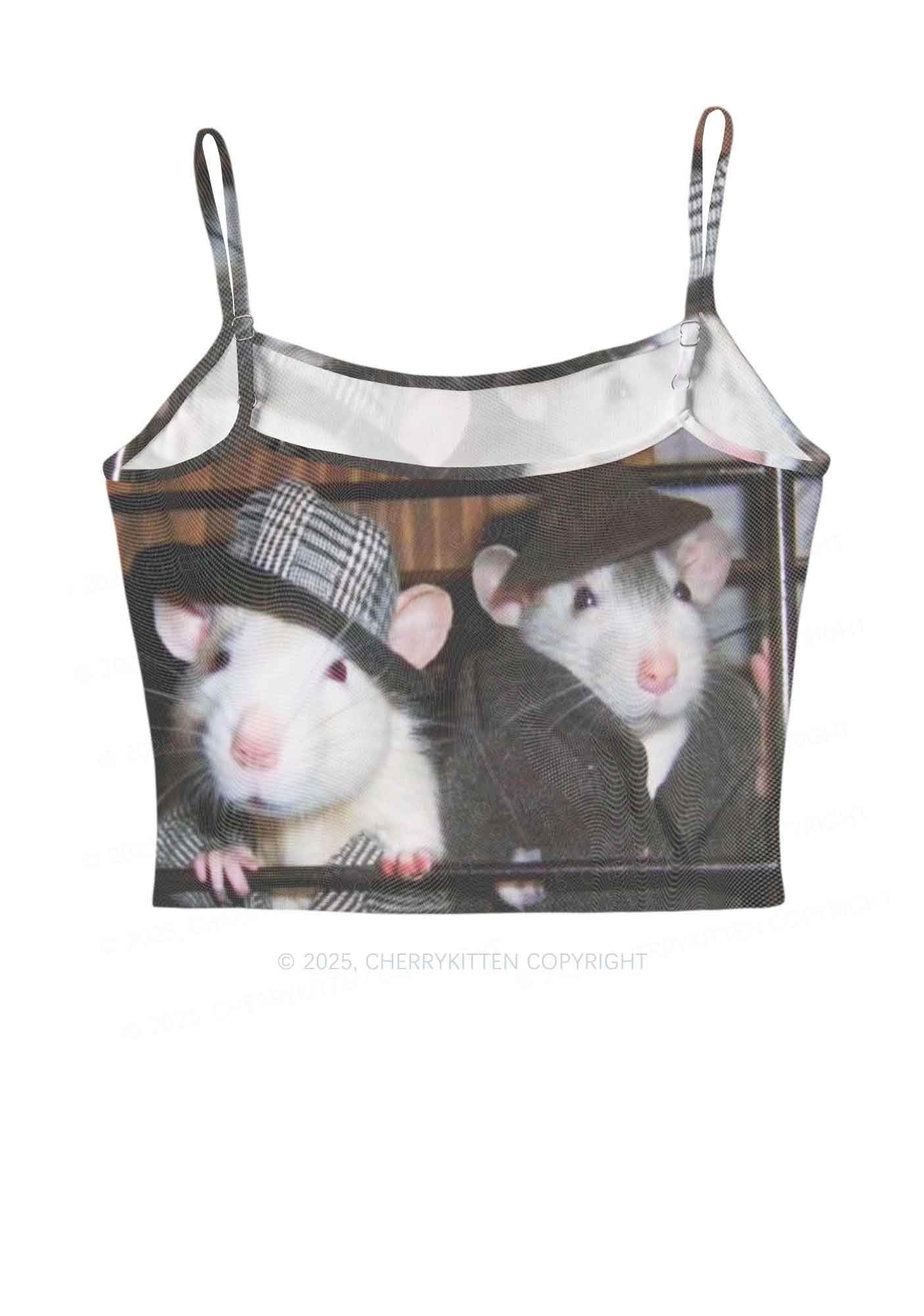 Gentlemen Rats Y2K Mesh Cami Tank Cherrykitten