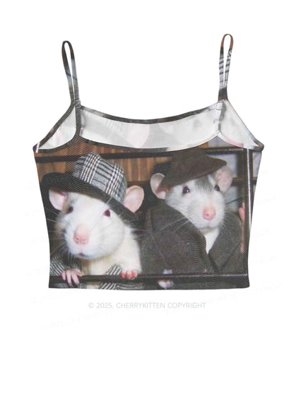 Gentlemen Rats Y2K Mesh Cami Tank Cherrykitten
