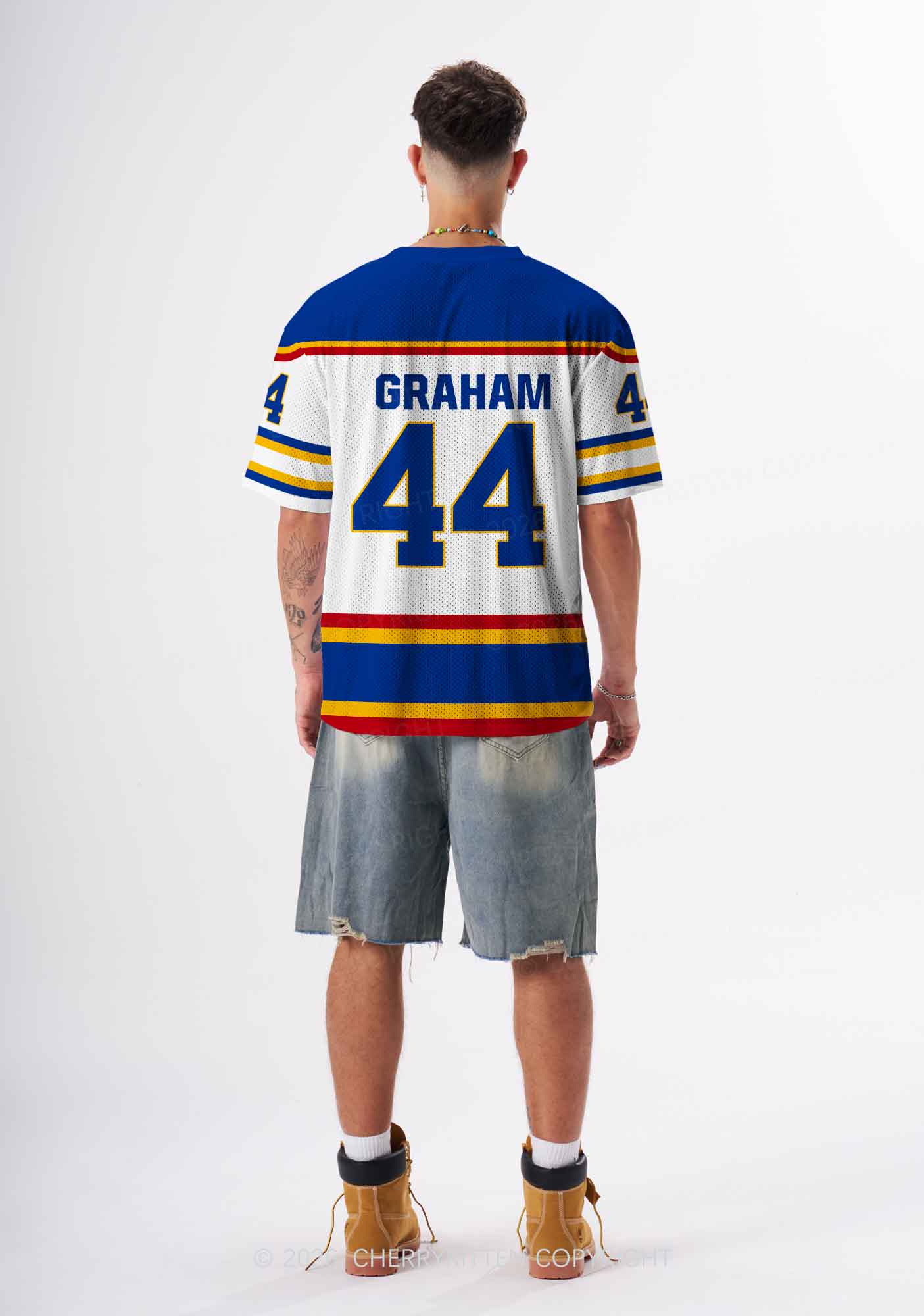 Retro White Hockey Team GG Y2K Sport Jersey Shirts Cherrykitten