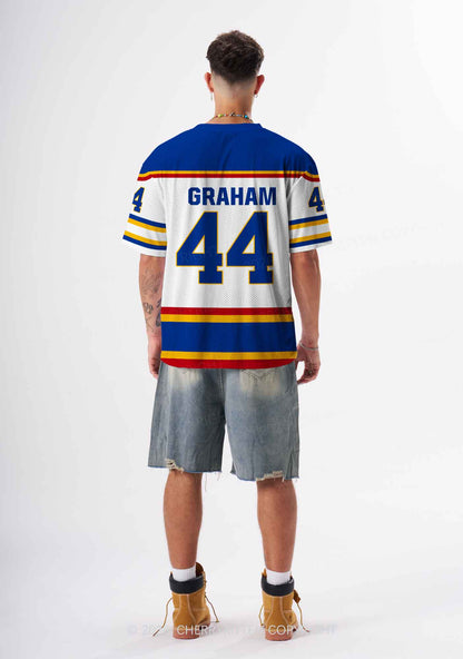 Retro White Hockey Team GG Y2K Sport Jersey Shirts Cherrykitten