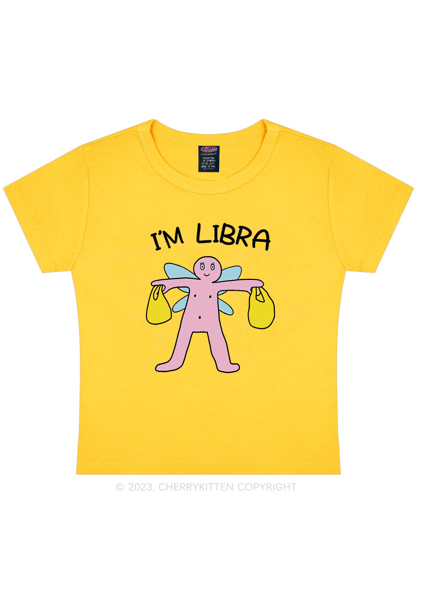 I'm Libra Y2K Baby Tee Cherrykitten