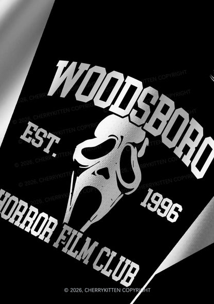 Halloween Custom Black Horror Club Y2K Football Jersey Shirts Cherrykitten