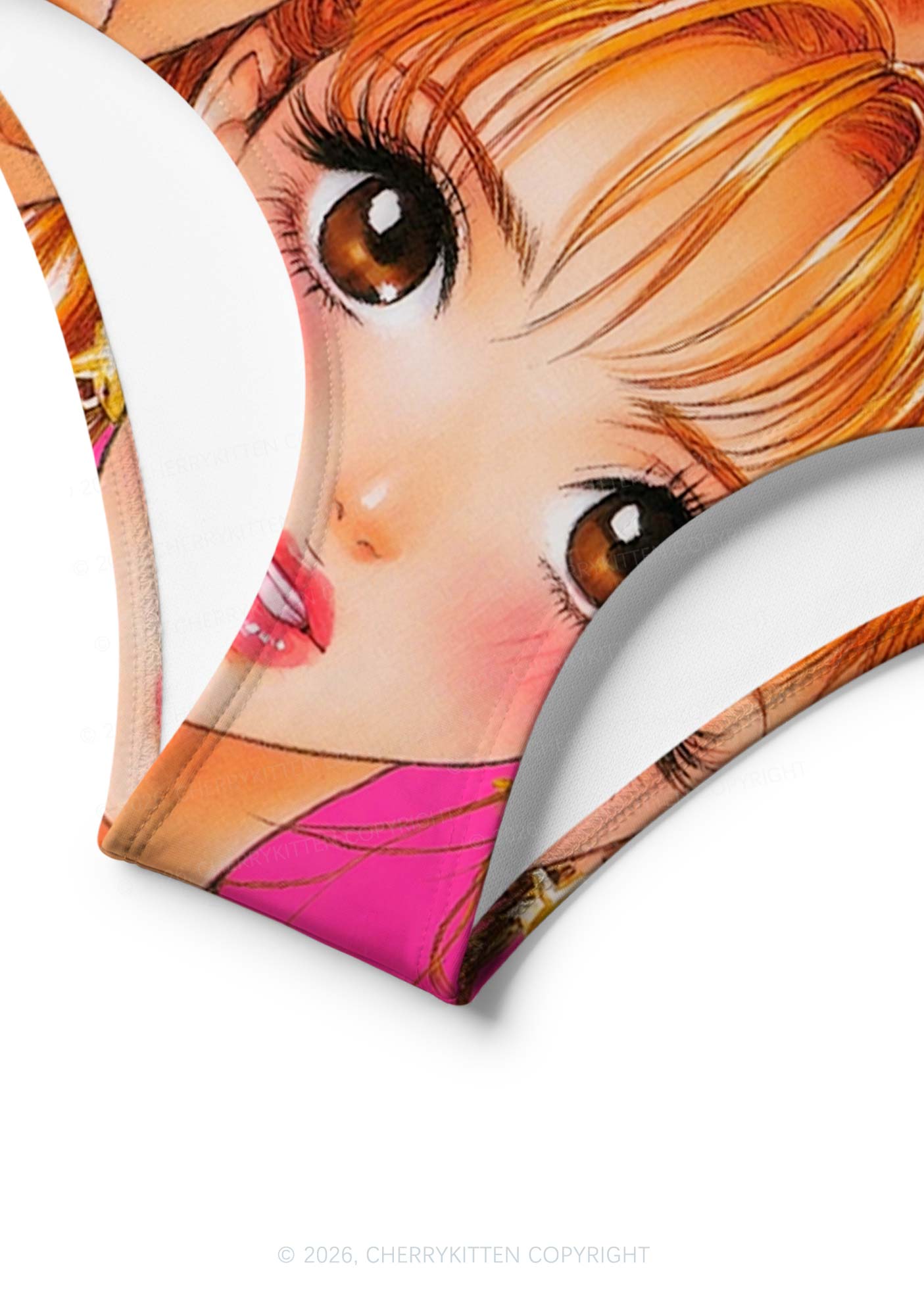 Love Triangle Y2K Print Bikini Set Cherrykitten