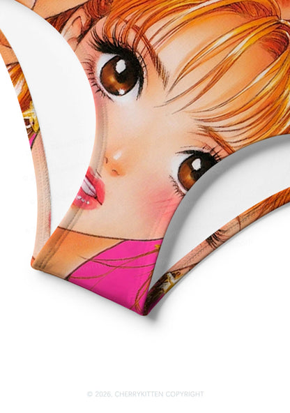 Love Triangle Y2K Print Bikini Set Cherrykitten