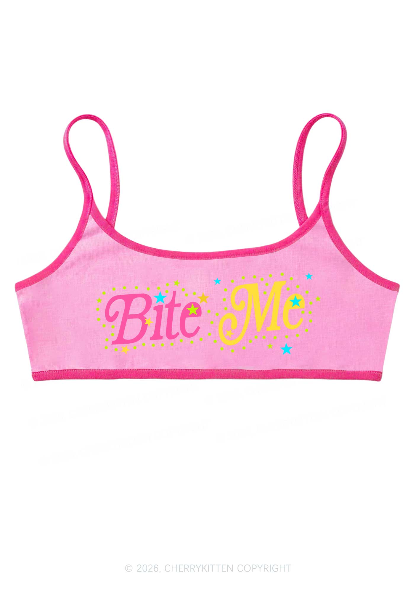Bite Me Y2K Super Crop Cami Cherrykitten