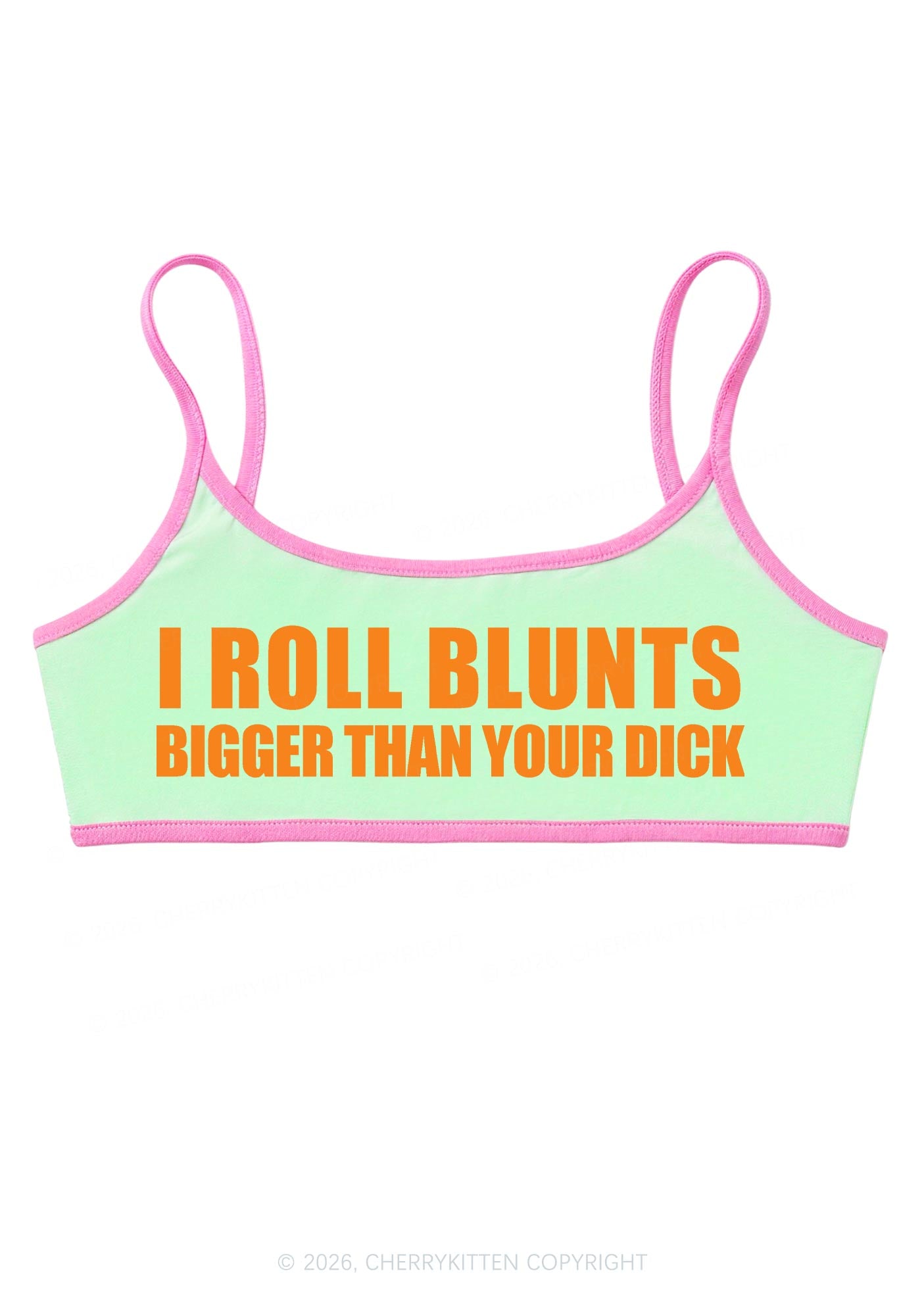 I Roll Blunts Y2K Super Crop Cami Cherrykitten