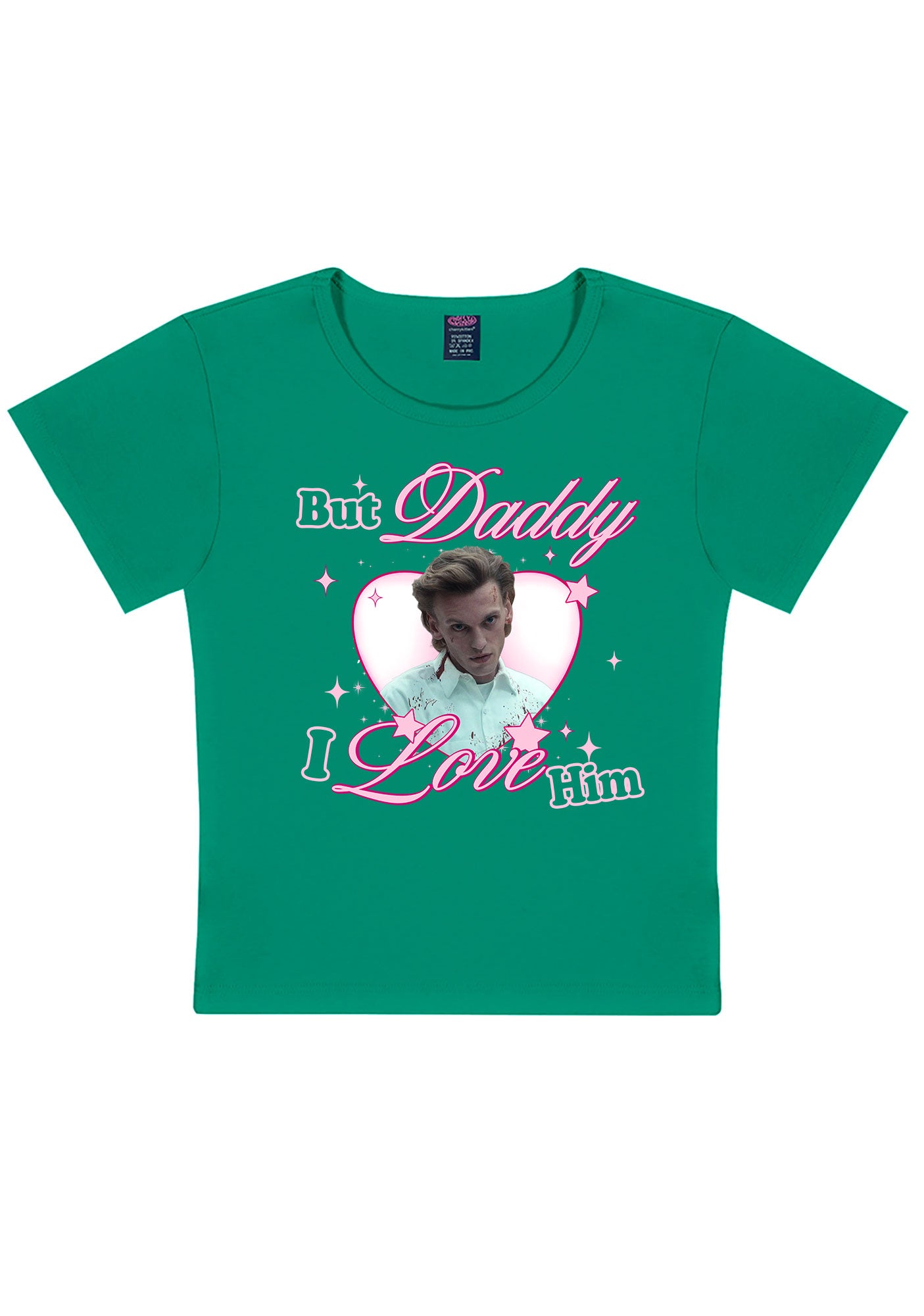Daddy I Love Number One Y2K Baby Tee Cherrykitten