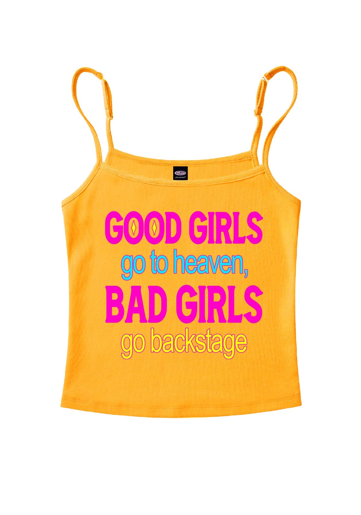 Bad Girls Go Backstage Y2K Spaghetti Strap Cami Cherrykitten