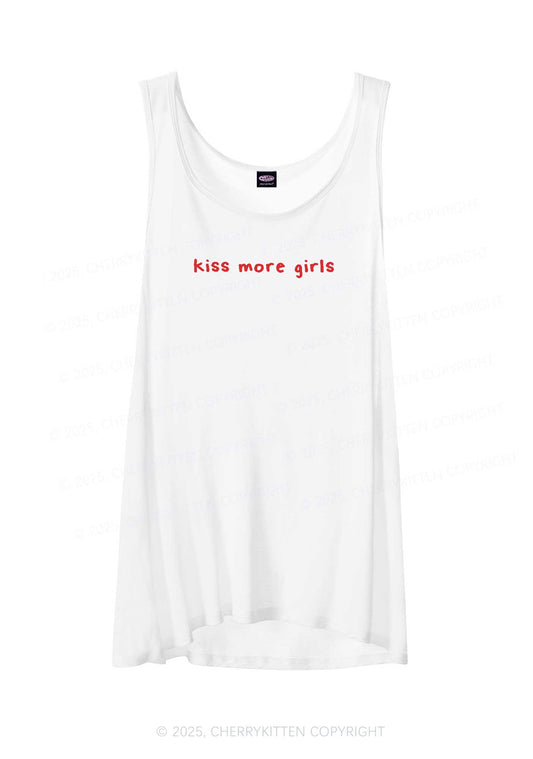 Kiss More Girls Pride Y2K Sheer Boyfriend Tank Cherrykitten