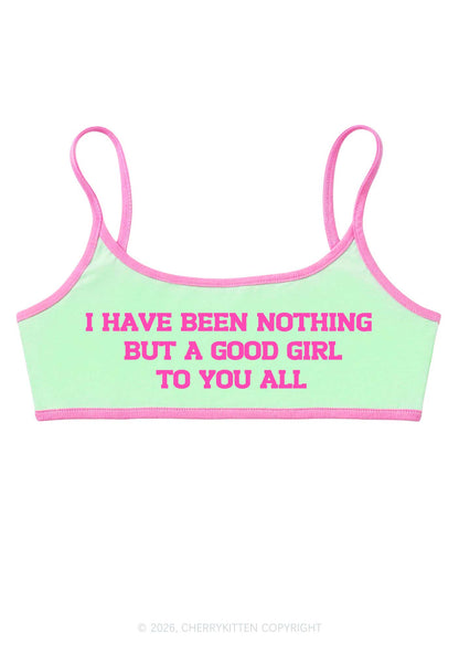 I Have Been A Good Girl Y2K Super Crop Cami Cherrykitten