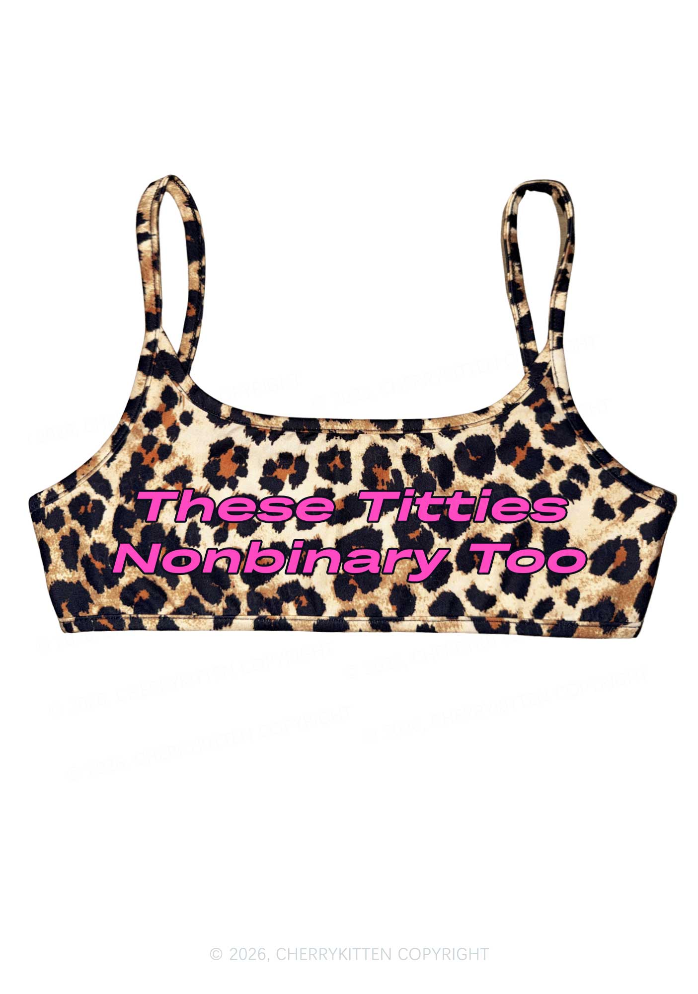Txtties Nonbinary Too Pride Y2K Super Crop Cami Cherrykitten