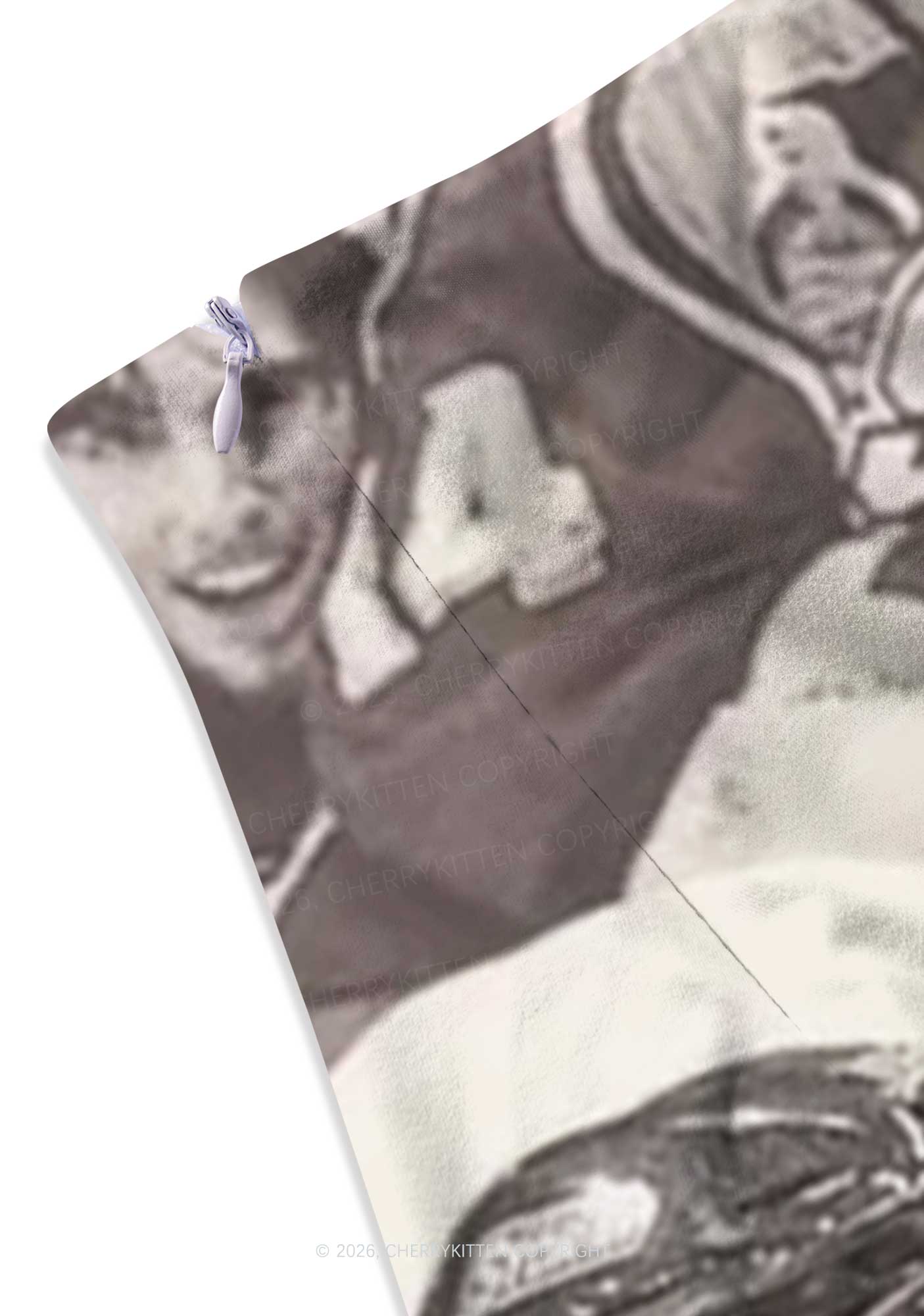 Cheek Kiss HR Y2K Print Mini Skirt Cherrykitten