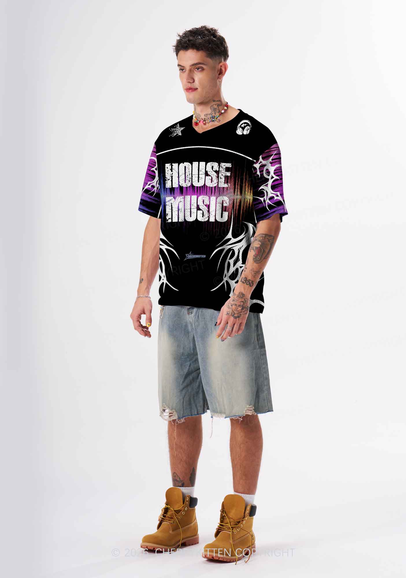 House Music Y2K Sport Jersey Shirts Cherrykitten