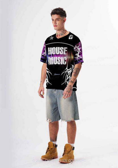 House Music Y2K Sport Jersey Shirts Cherrykitten