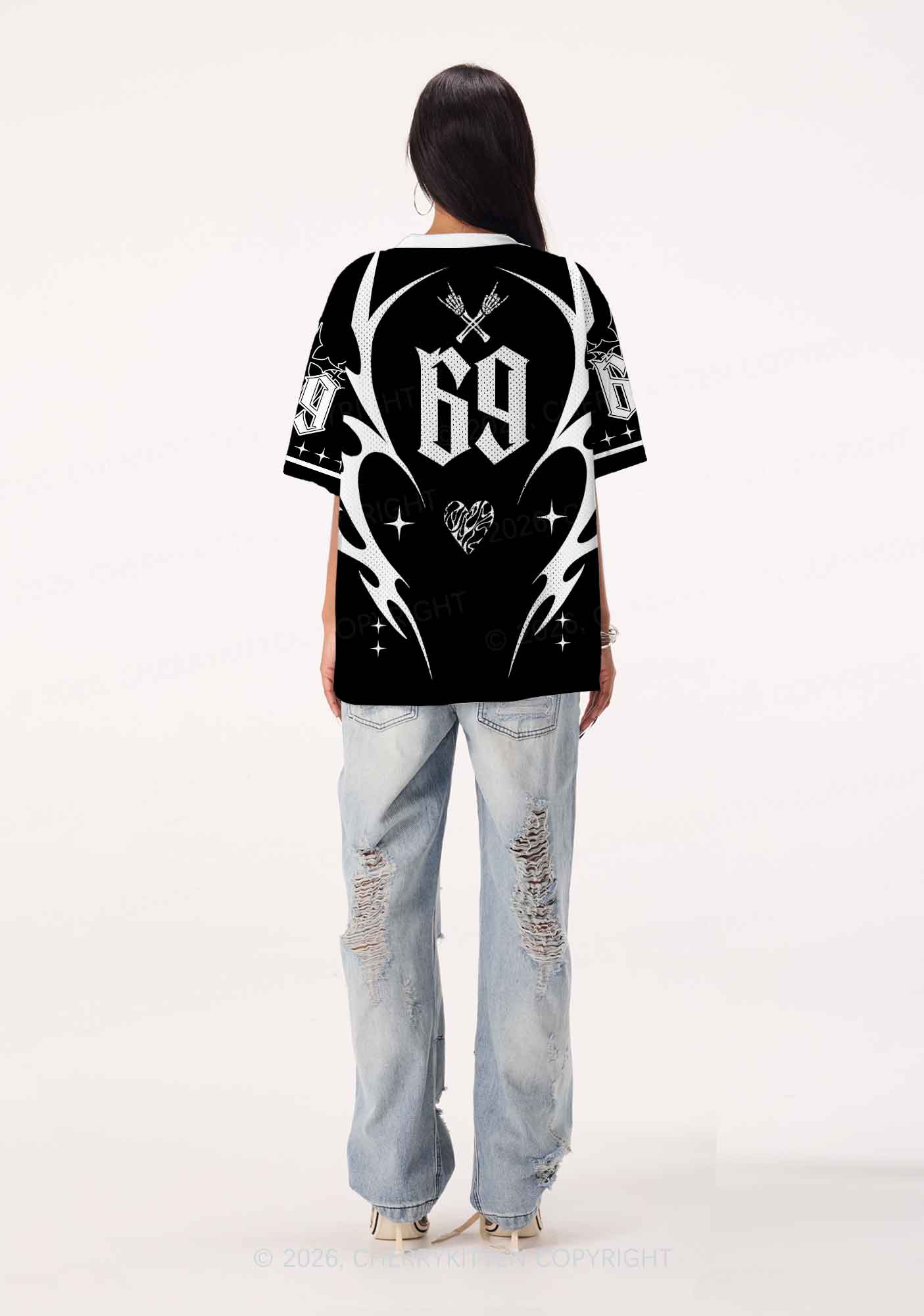 Punk Rock Dyke Pride Y2K Sport Jersey Shirts Cherrykitten