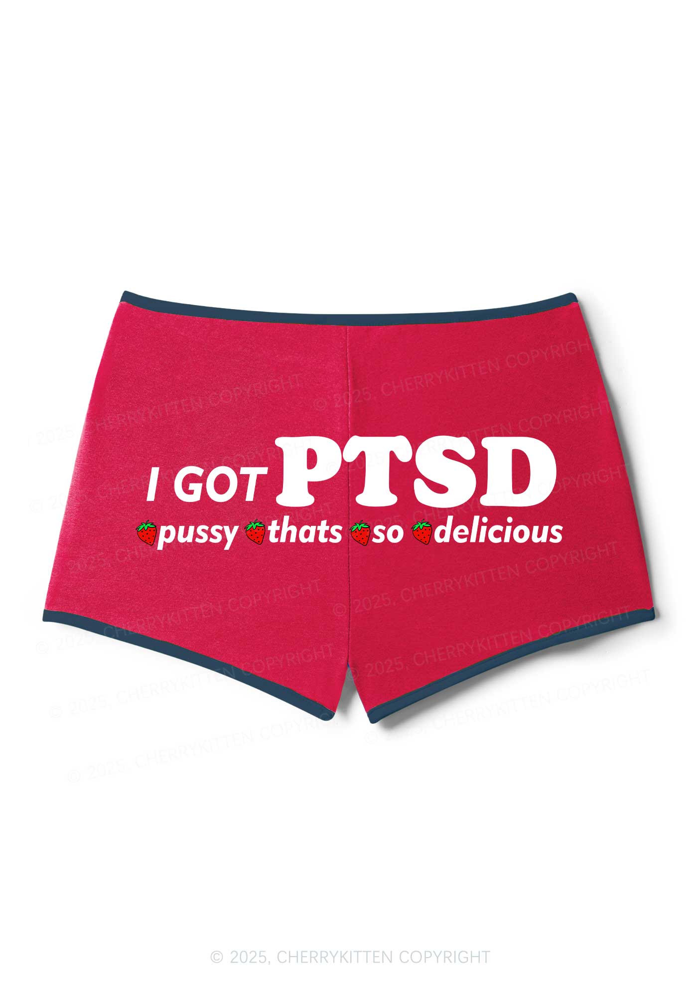 I Got Delicious PTSD Y2K Booty Shorts Cherrykitten