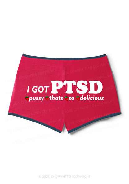 I Got Delicious PTSD Y2K Booty Shorts Cherrykitten