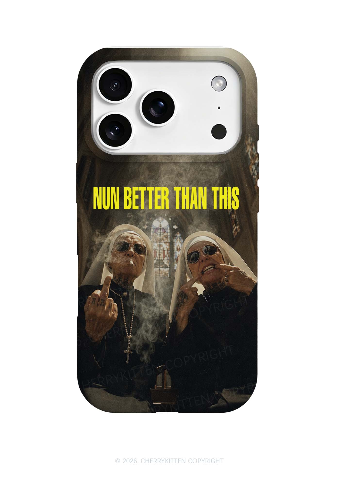 Brown Nun Better Than This Y2K Phone Case Cherrykitten
