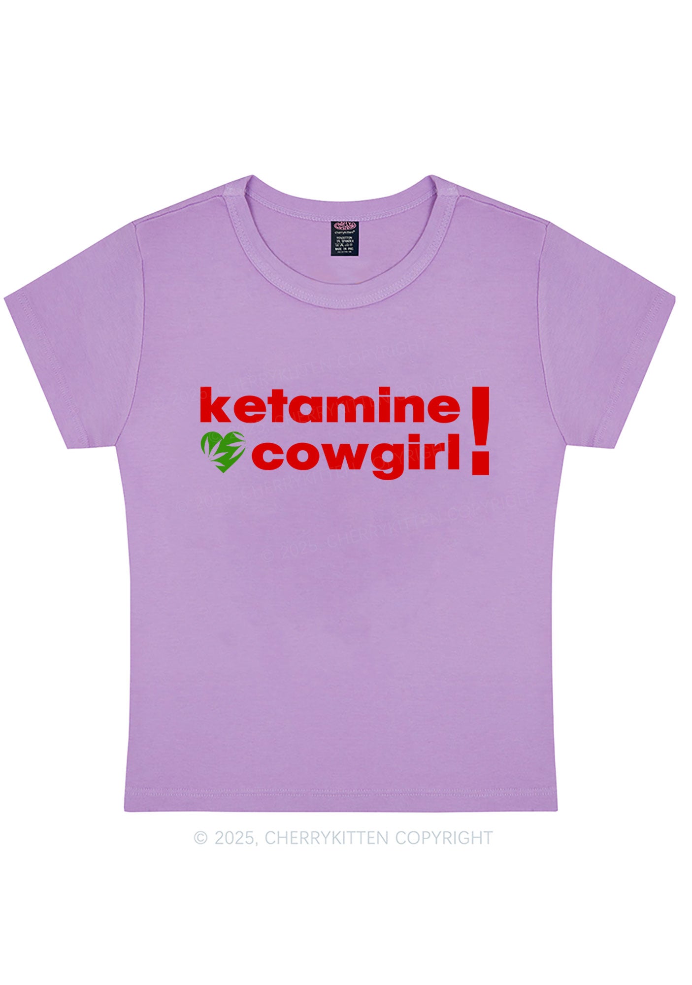 K Cowgirl Y2K Baby Tee Cherrykitten