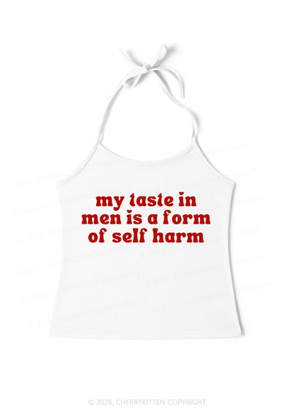 My Taste In Men Y2K Halter Neck Cami Cherrykitten