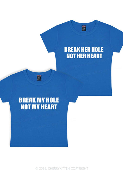 Break Hole Not Heart Y2K Valentine's Day Baby Tee Cherrykitten