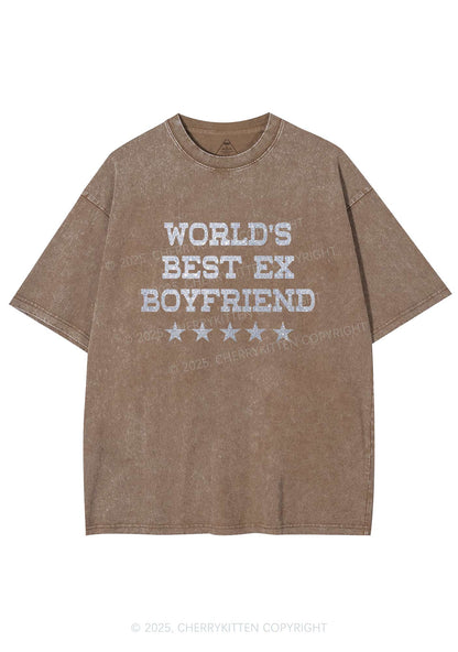 Glitter Best Ex Boyfriend Y2K Shirts Washed Tee Cherrykitten