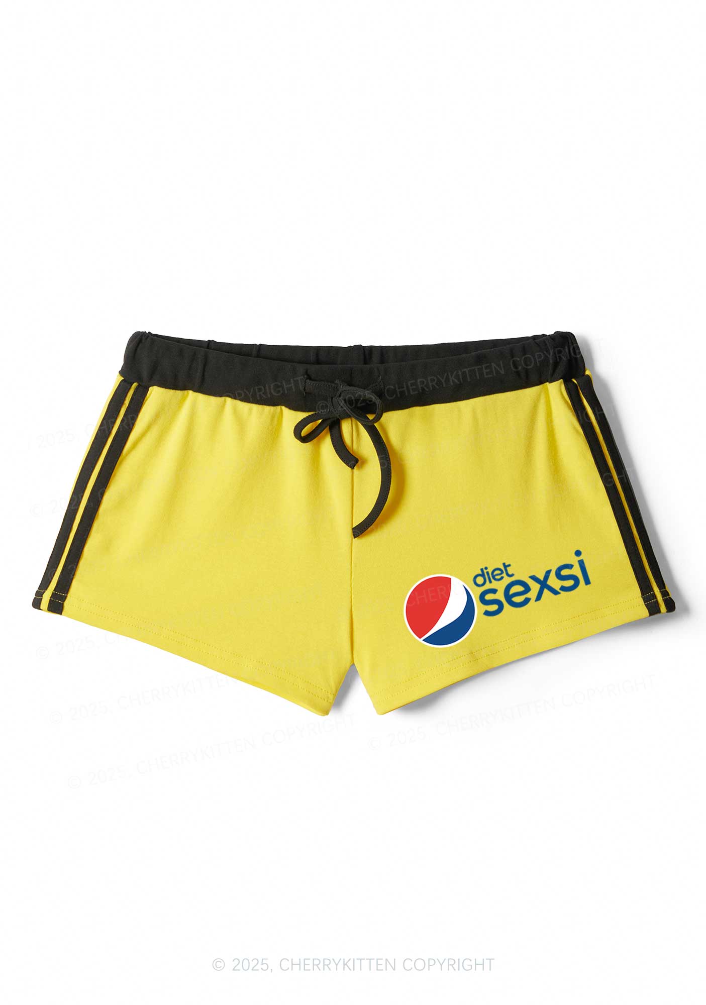 Diet Sexsi Y2K Drawstring Mini Shorts Cherrykitten