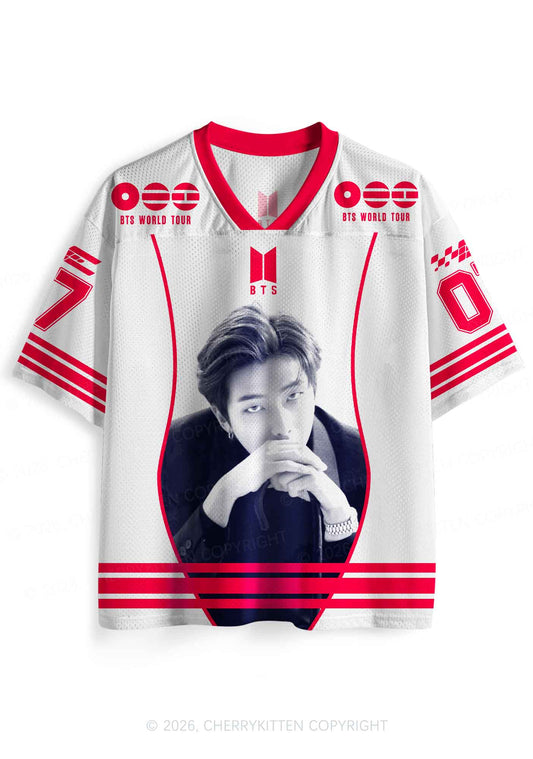 Kpop Rapper Boy Y2K Sport Jersey Shirts Cherrykitten