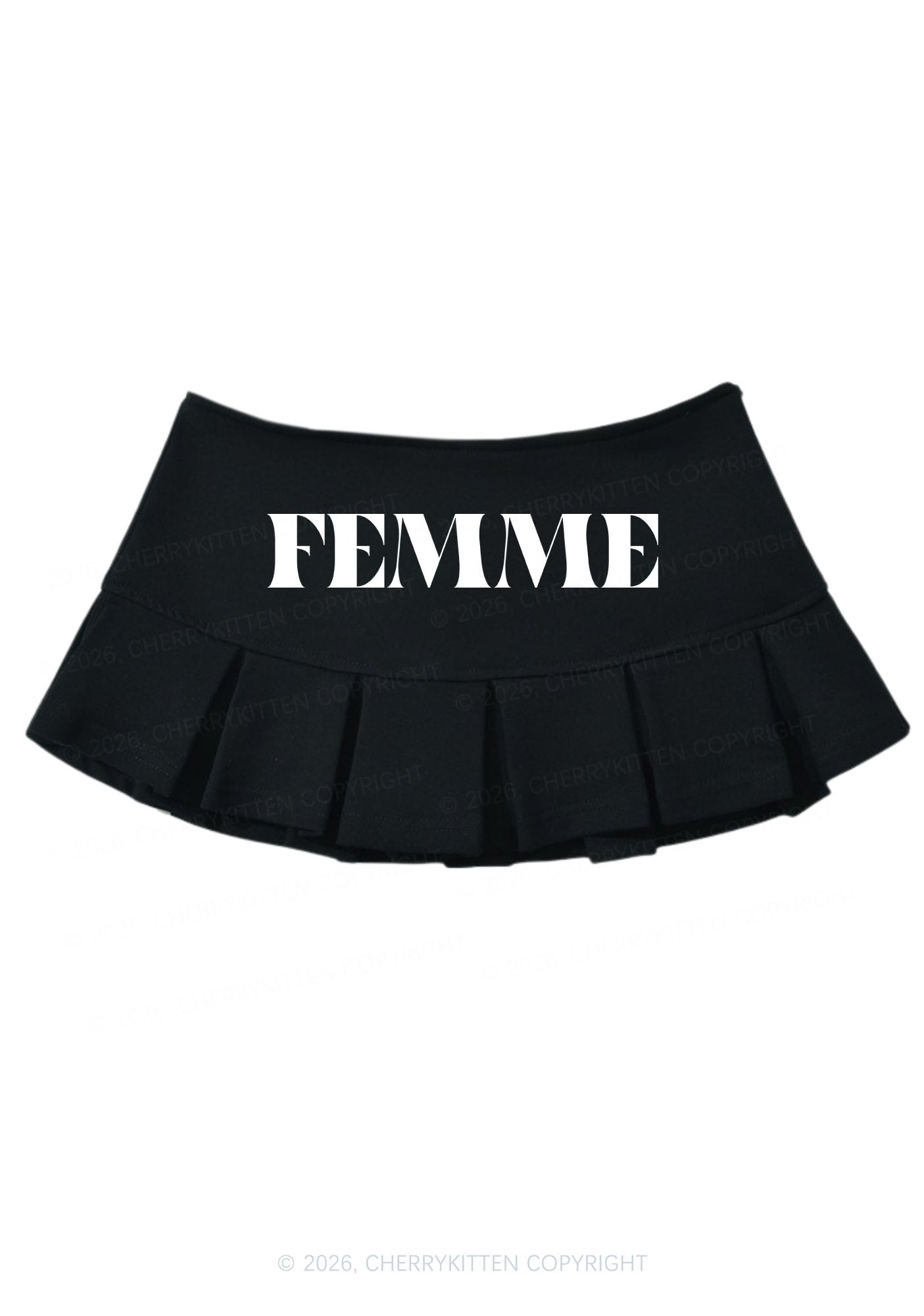 Pink Femme Pride Y2K Mini Pleated Skirts Cherrykitten