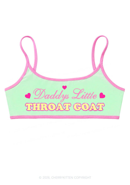 Daddys Little Throat Goat Y2K Super Crop Cami Cherrykitten
