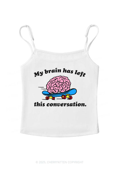 Brain Left Conversation Y2K Spaghetti Strap Cami Cherrykitten