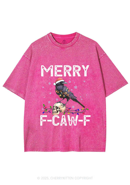 Christmas Merry Fcawf Y2K Shirts Washed Tee Cherrykitten