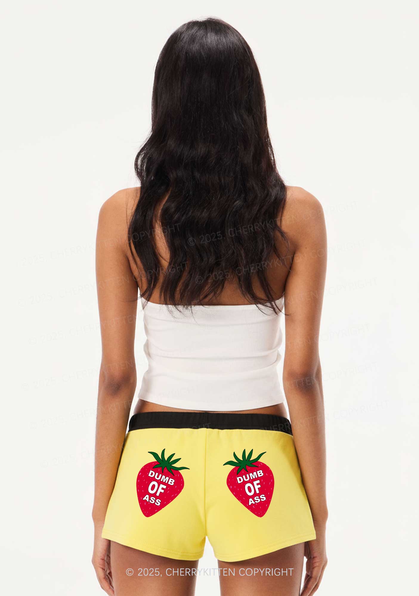 Dumb Of Axx Y2K Drawstring Mini Shorts Cherrykitten
