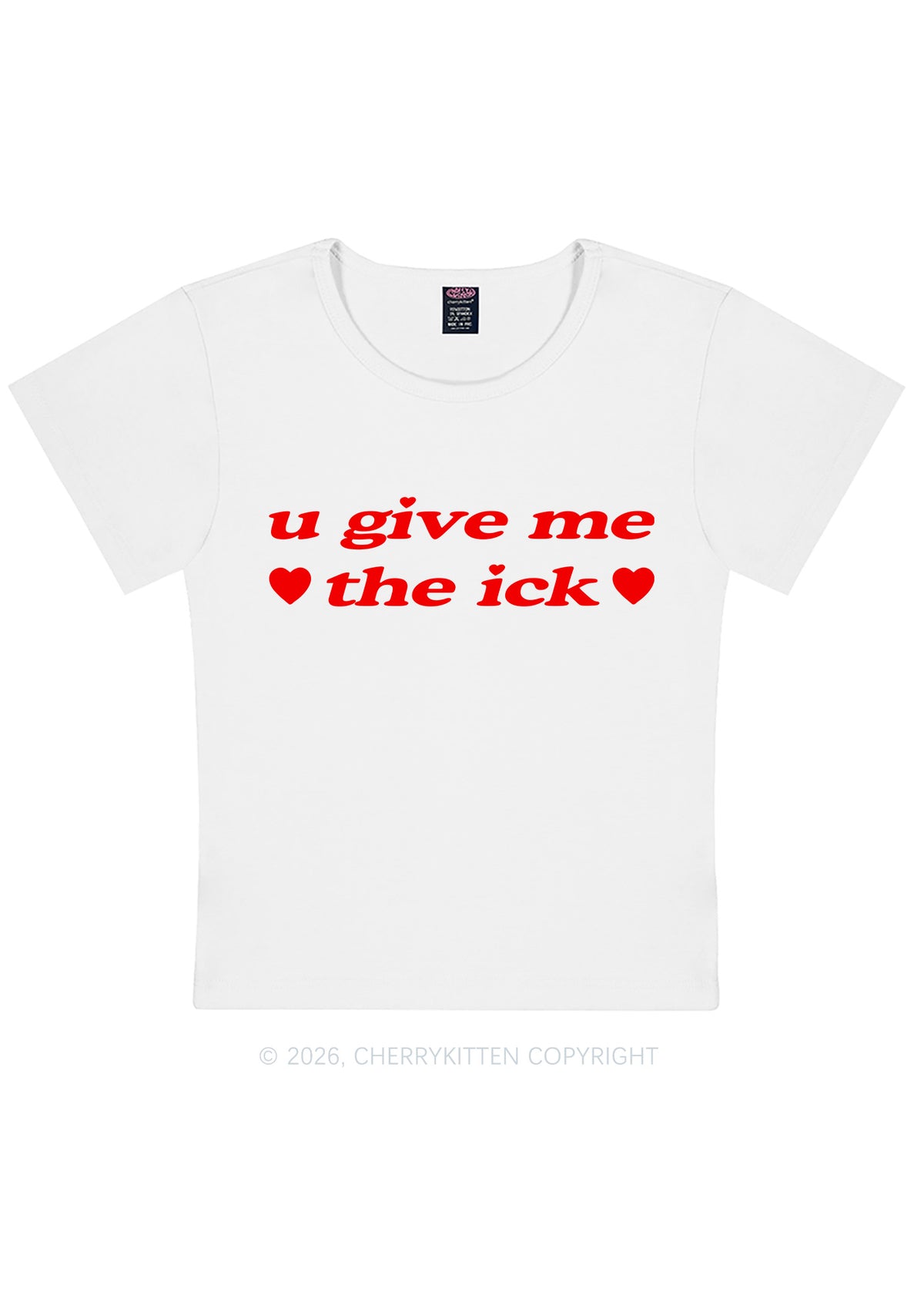 Give Me Ick Y2K Baby Tee Cherrykitten