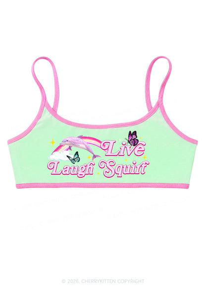 Live Laugh Squirt Y2K Super Crop Cami Cherrykitten