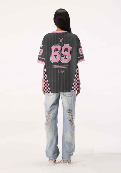 Grey Smile If You Are Lesbian Pride Y2K Sport Jersey Shirts Cherrykitten