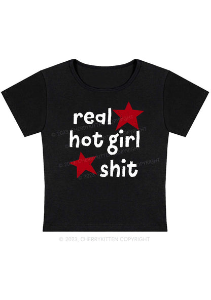 Curvy Real Hot Girl Baby Tee Cherrykitten