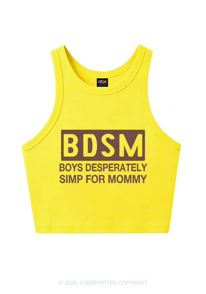 Boys Desperately Simp For Mommy Y2K Crop Tank Top Cherrykitten