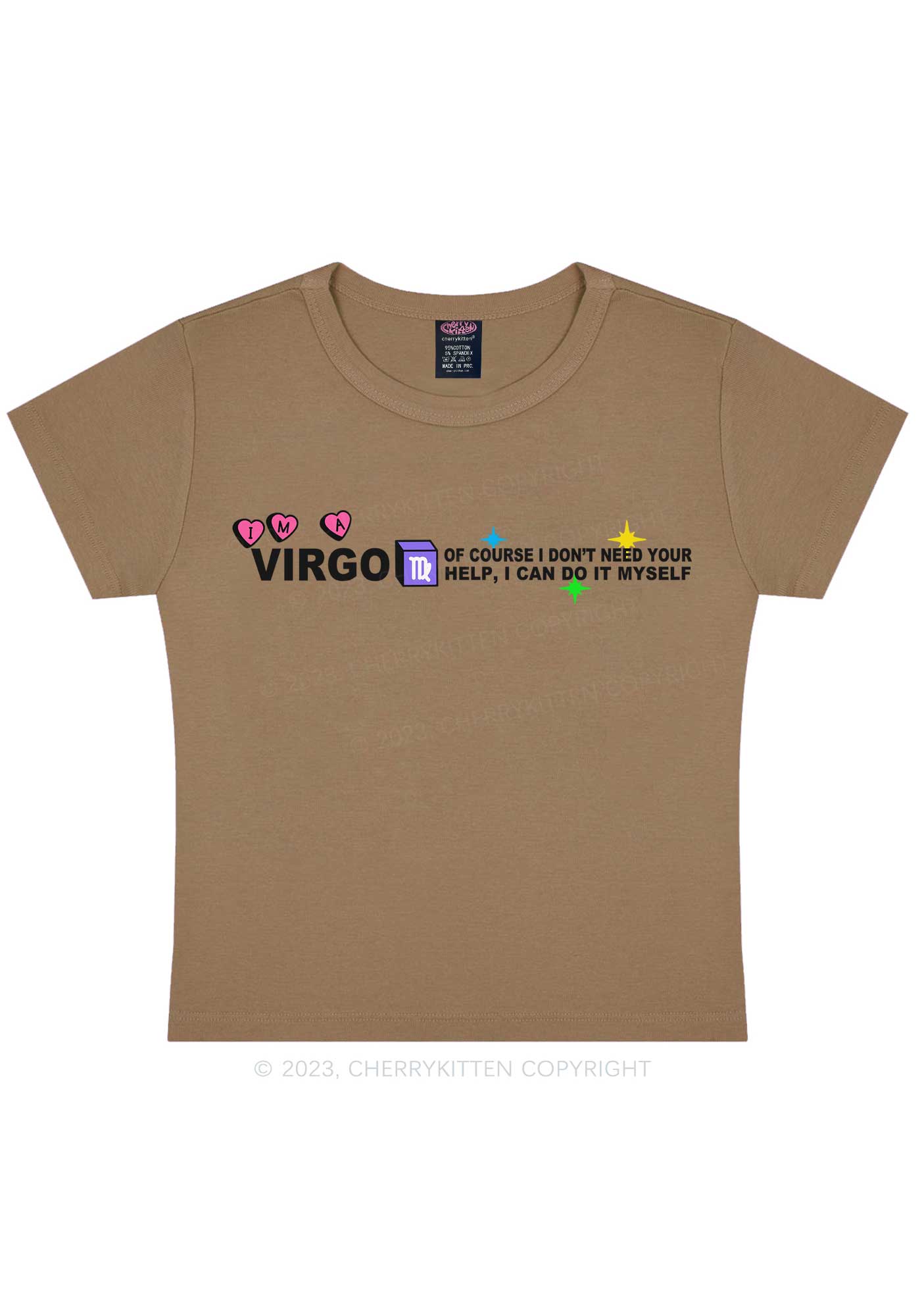 I'm A Virgo Y2K Baby Tee Cherrykitten