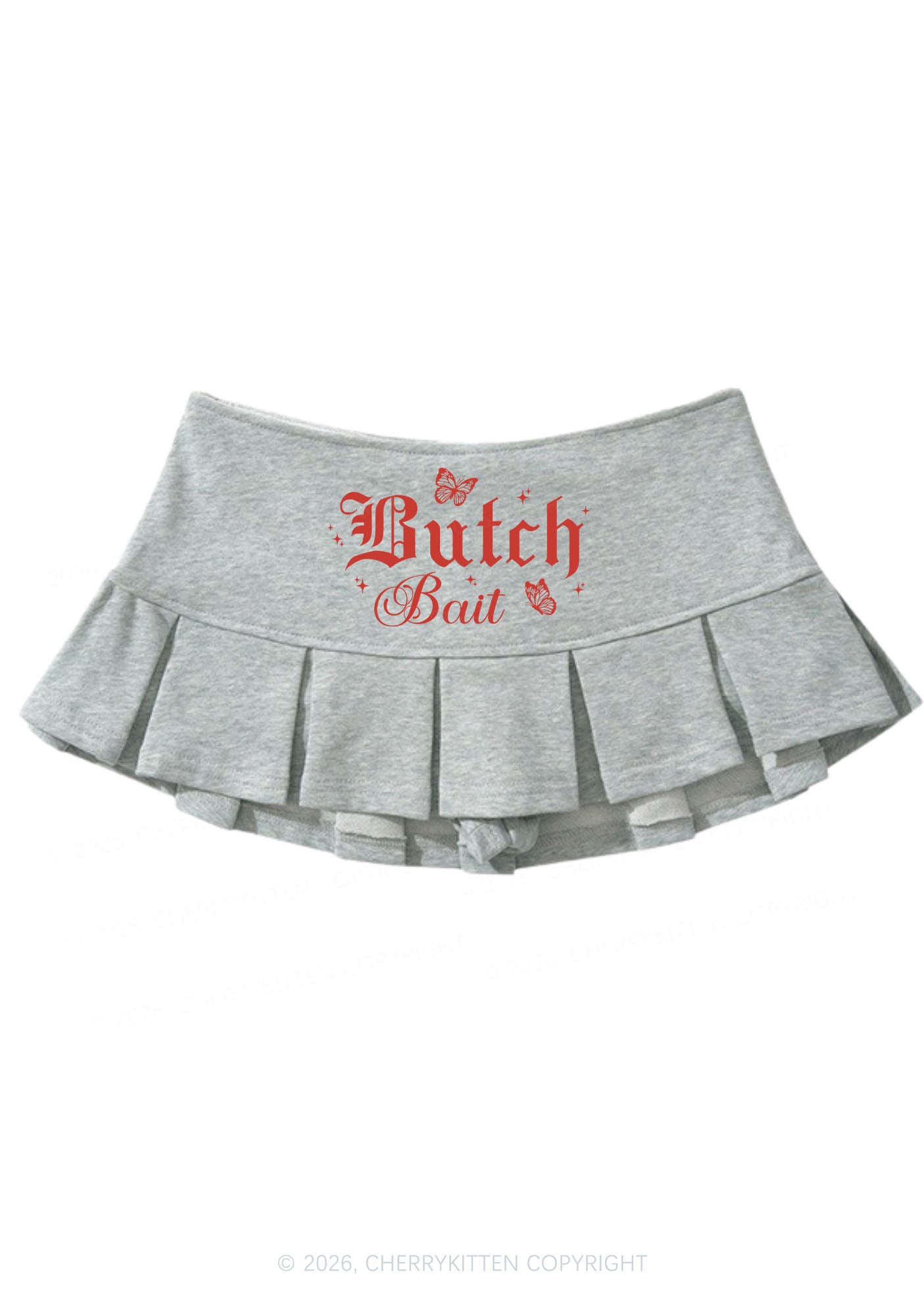 Butch Bait Pride Y2K Mini Pleated Skirts Cherrykitten