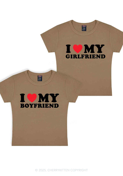 I Love GF BF Y2K Valentine's Day Baby Tee Cherrykitten