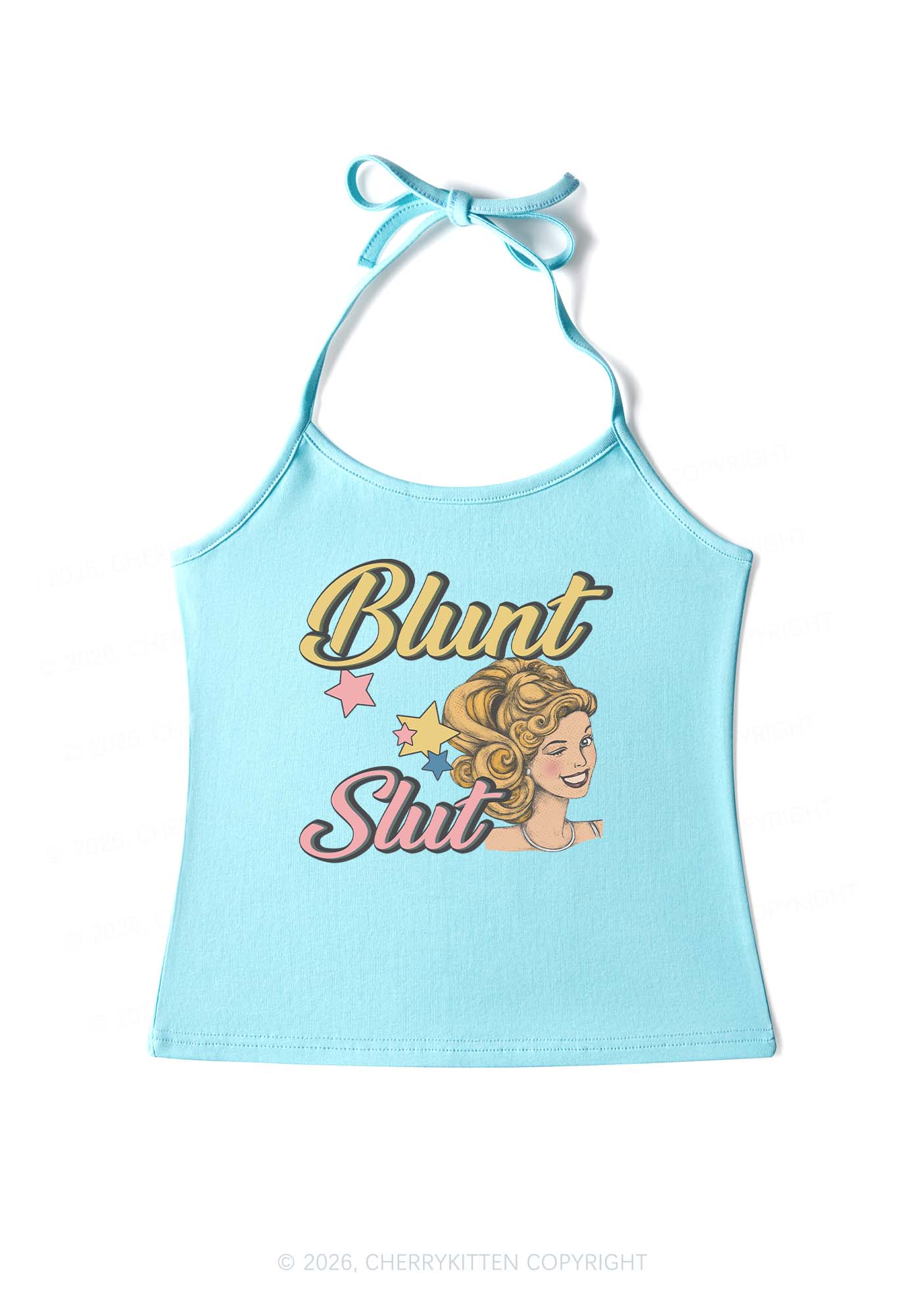 Blunt Slxt Y2K Halter Neck Cami Cherrykitten