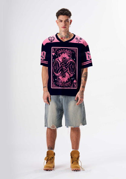 Pink Black Gay King Pride Y2K Sport Jersey Shirts Cherrykitten