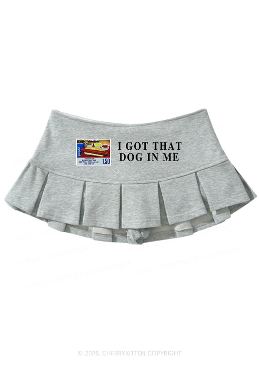 I Got That Hot Dog In Me Y2K Mini Pleated Skirts Cherrykitten