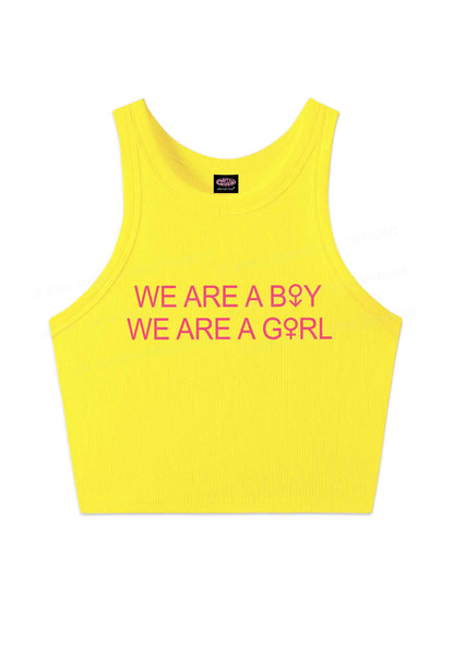 We Are A Boy Pride Y2K Crop Tank Top Cherrykitten