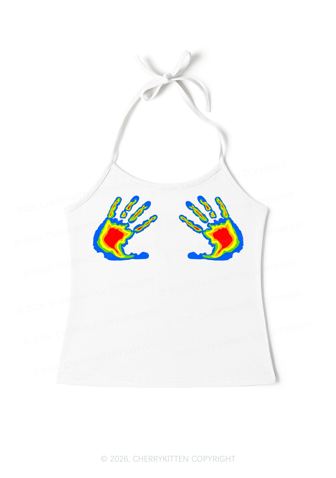Thermal Hands Y2K Halter Neck Cami Cherrykitten