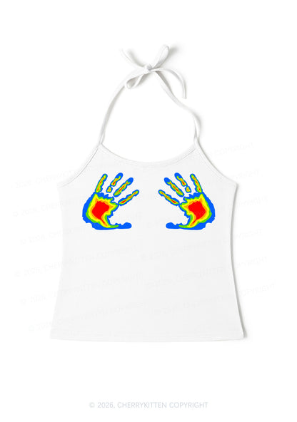 Thermal Hands Y2K Halter Neck Cami Cherrykitten